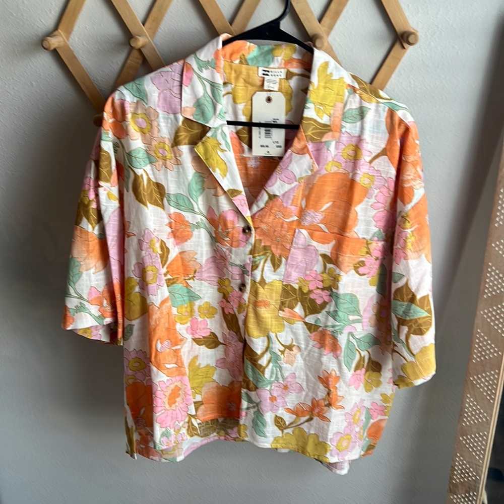 Floral Billabong Button Up